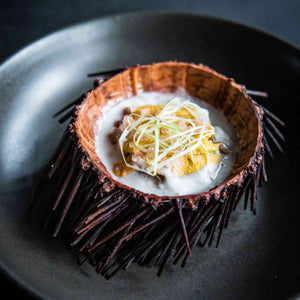 Steamed Sea Urchin with Coconut, Ginger & Lemongrass